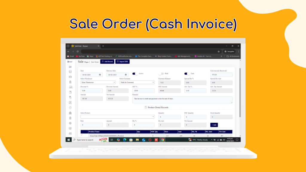 Byopar Sale Invoice