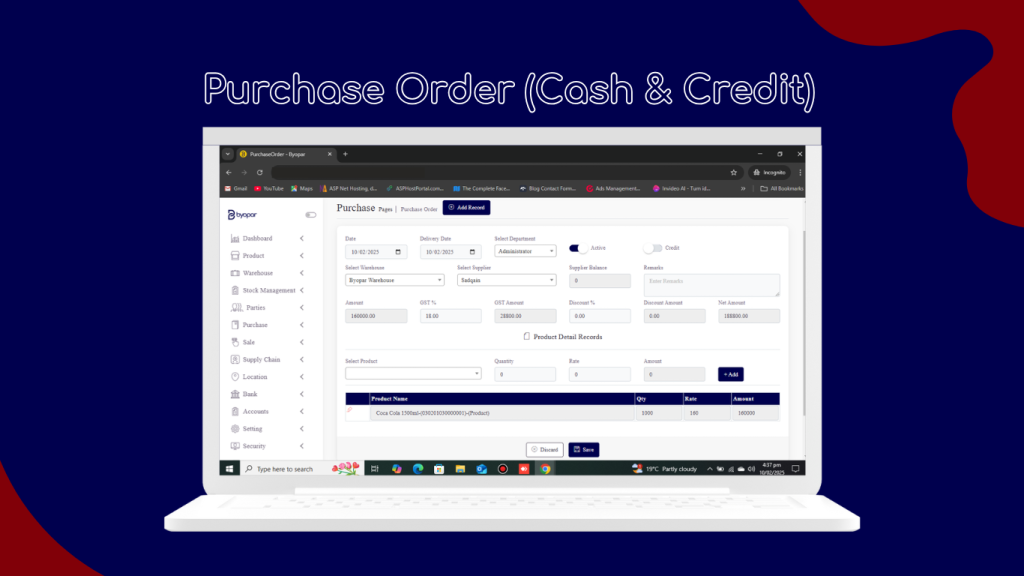 Byopar Purchase Invoice