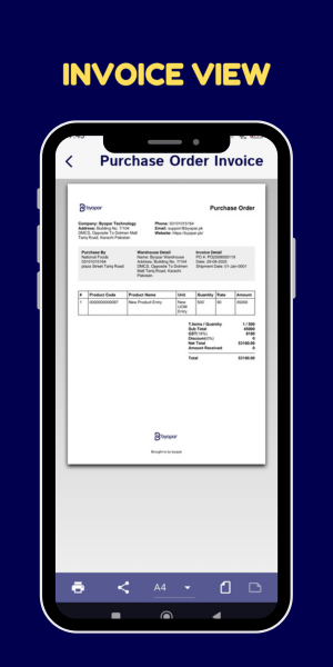 Byopar Retail App Bill View