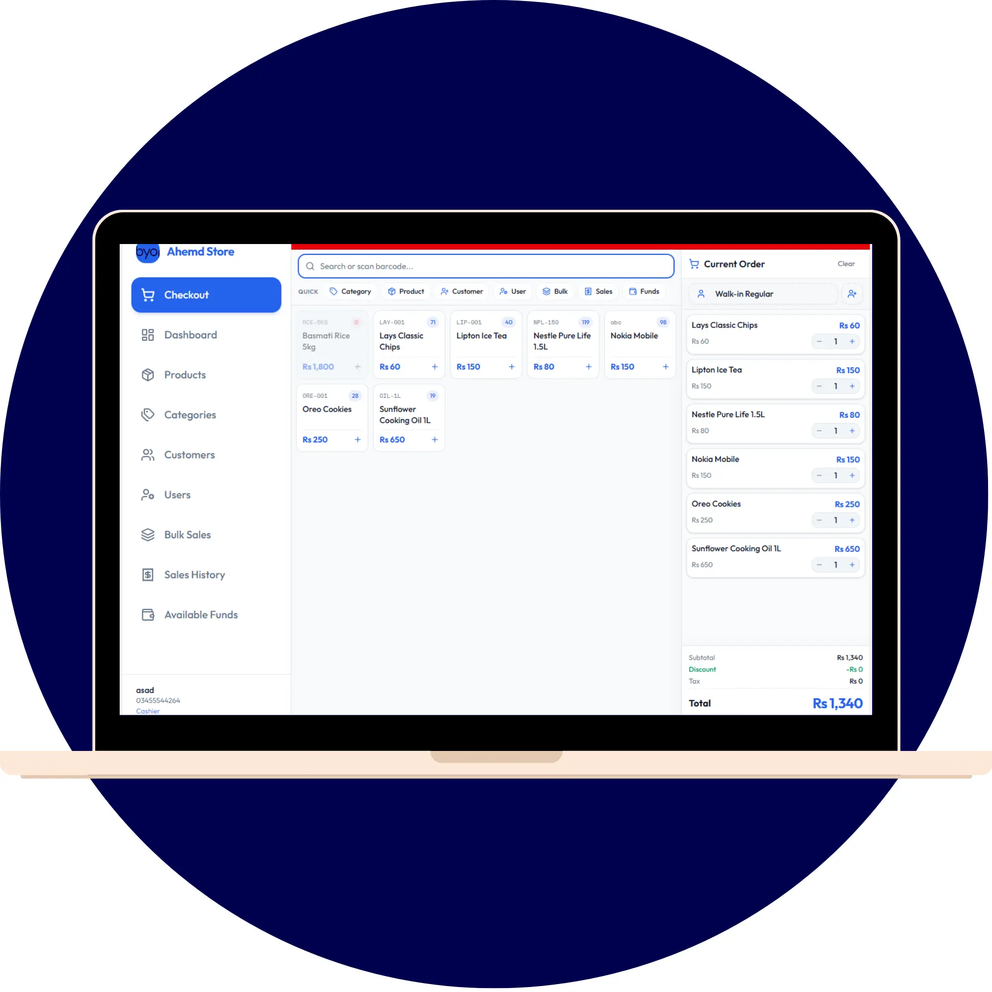 Byopar POS Checkout
